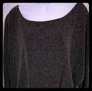 Jessica Howard Black and Silver Cocktail Dress